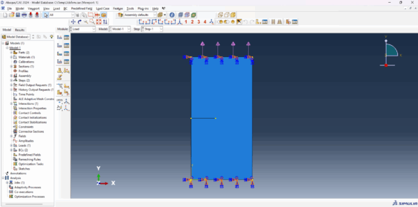 Abaqus 3D XFEM Crack Growth Simulation Files