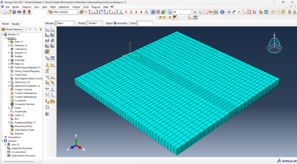 Goldak DFLUX Arc Welding Simulation Files for Abaqus