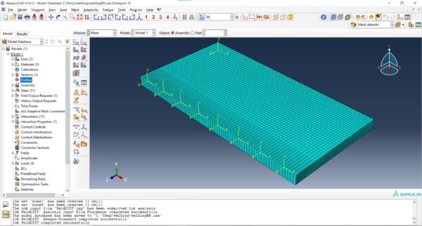 Welding Simulation Abaqus File (No Subroutine Needed)