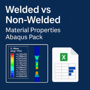 Welded vs Non-Welded Material Property Pack for Abaqus (Tensile Simulation)
