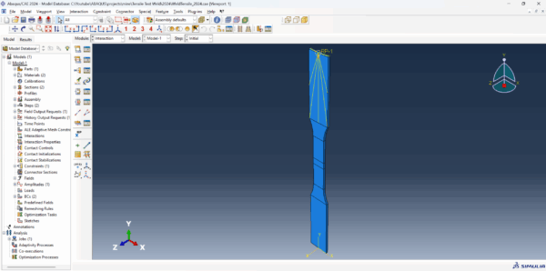 Weld Tensile Test Simulation Files for Abaqus
