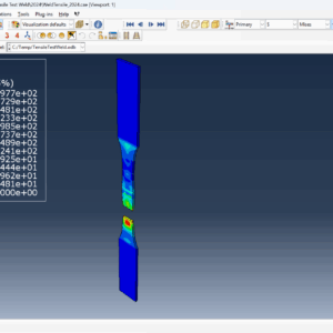 Weld Tensile Test Simulation Files for Abaqus