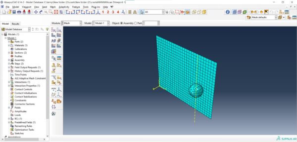 Abaqus Explicit High Velocity Bullet Impact Simulation Files