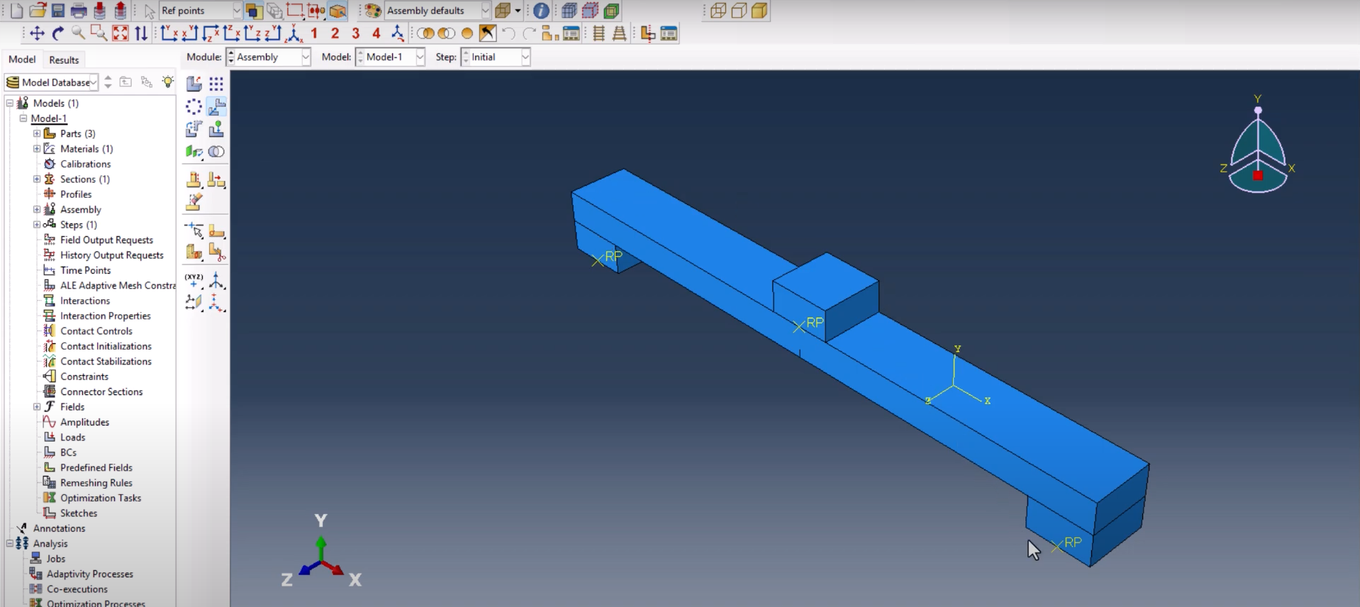 Abaqus Three Point Bending XFEM Crack growth simulation- complete ...