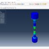 Abaqus Johnson-Cook Damage Tensile Test Simulation Files