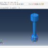 Abaqus Johnson-Cook Damage Tensile Test Simulation Files