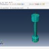 Abaqus Johnson-Cook Damage Tensile Test Simulation Files