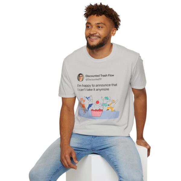14079640940500357577_2048.jpeg Funny LinkedIn Shirt – “I’m Happy to Announce I Can’t Take It Anymore” | Corporate Burnout Meme Tee
