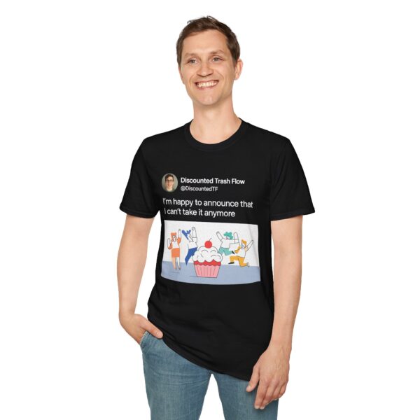 15311602744233521896_2048.jpeg Funny LinkedIn Shirt – “I’m Happy to Announce I Can’t Take It Anymore” | Corporate Burnout Meme Tee
