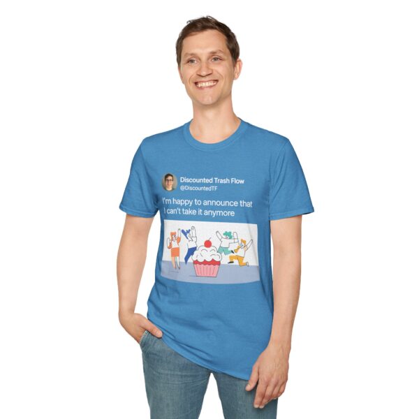 3507653974255388592_2048.jpeg Funny LinkedIn Shirt – “I’m Happy to Announce I Can’t Take It Anymore” | Corporate Burnout Meme Tee
