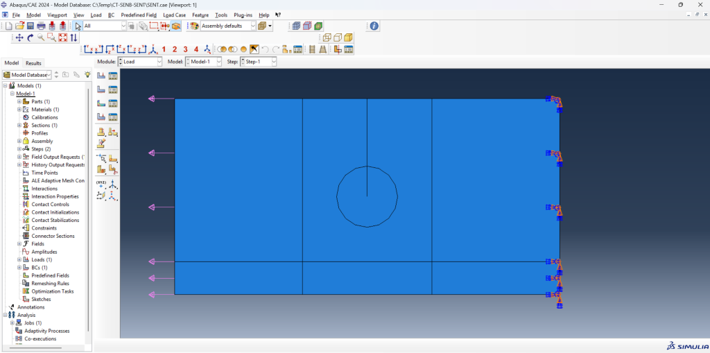 stress intensity factor contour integral abaqus files