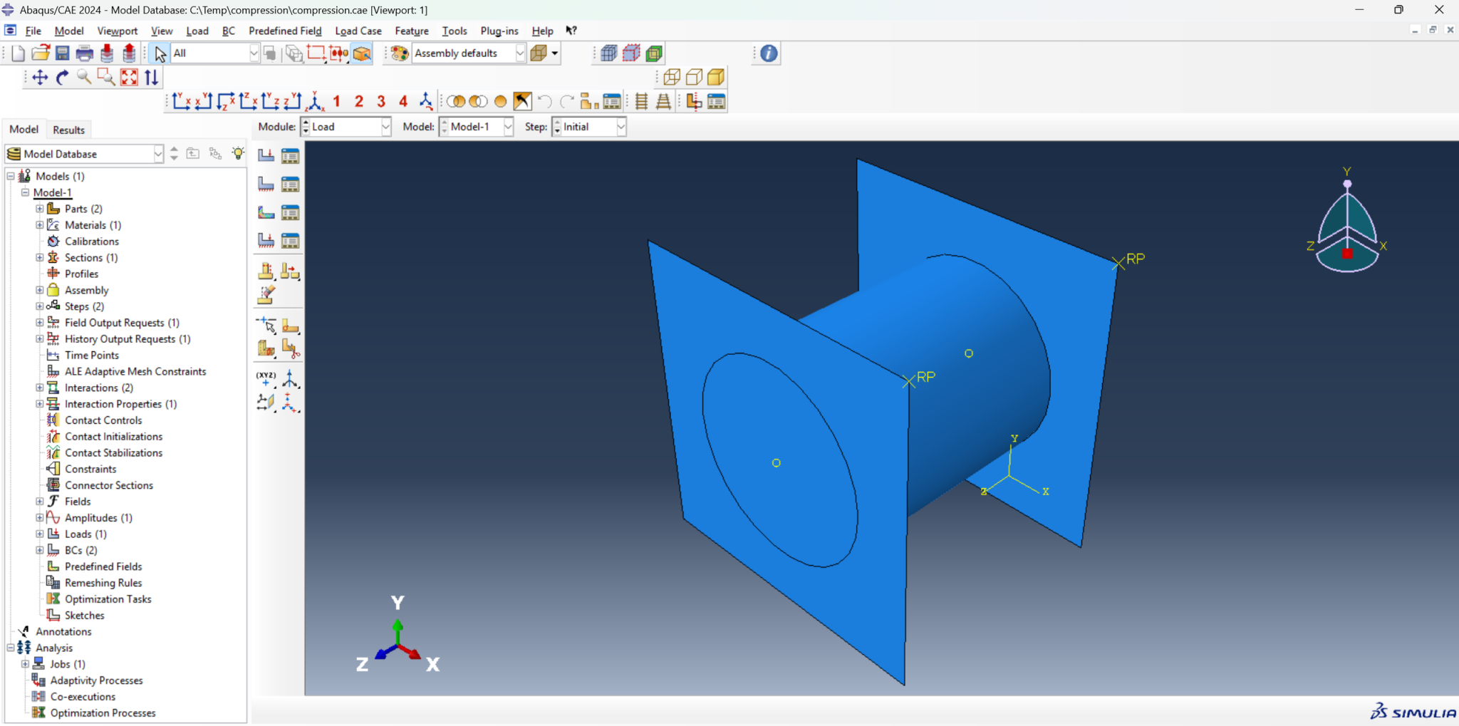 Compression Simulator Abaqus Compression Test Simulation Files