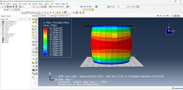 Abaqus Compression Test Simulation Files