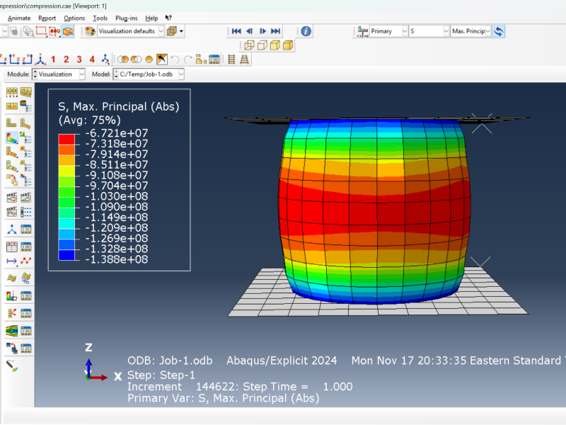 Abaqus Compression Test Simulation Files Abaqus Compression Test Simulation Files