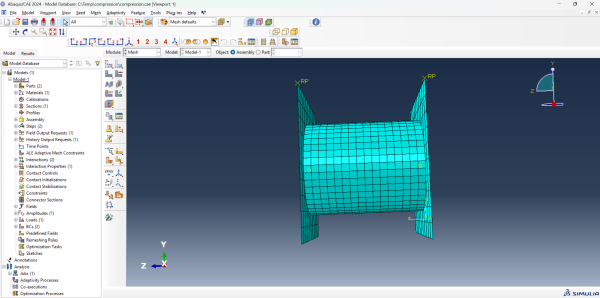 Abaqus Compression Test Simulation Files