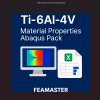 Ti-6Al-4V material properties for Abaqus