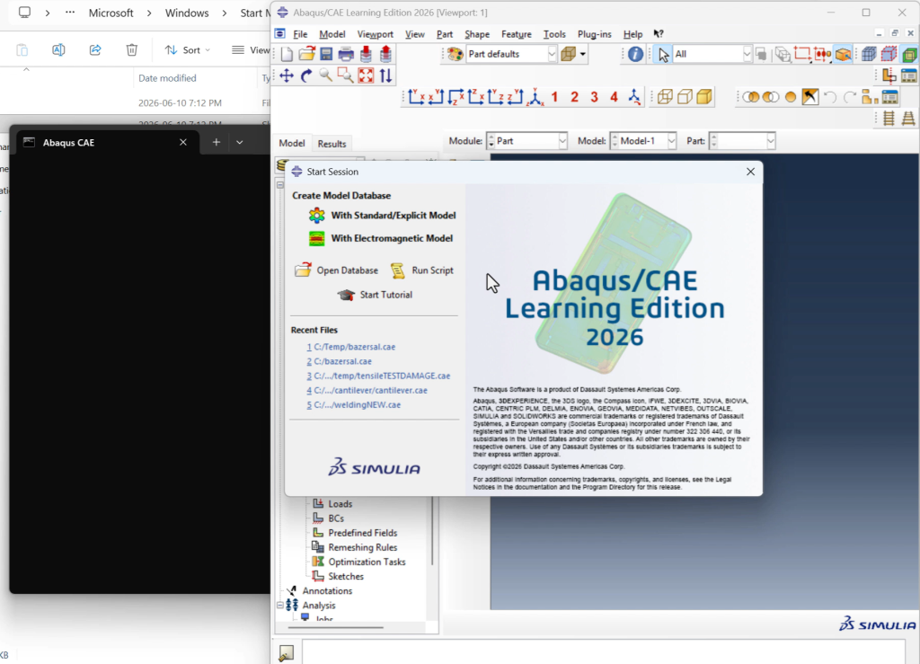 Abaqus 2026 Learning Edition